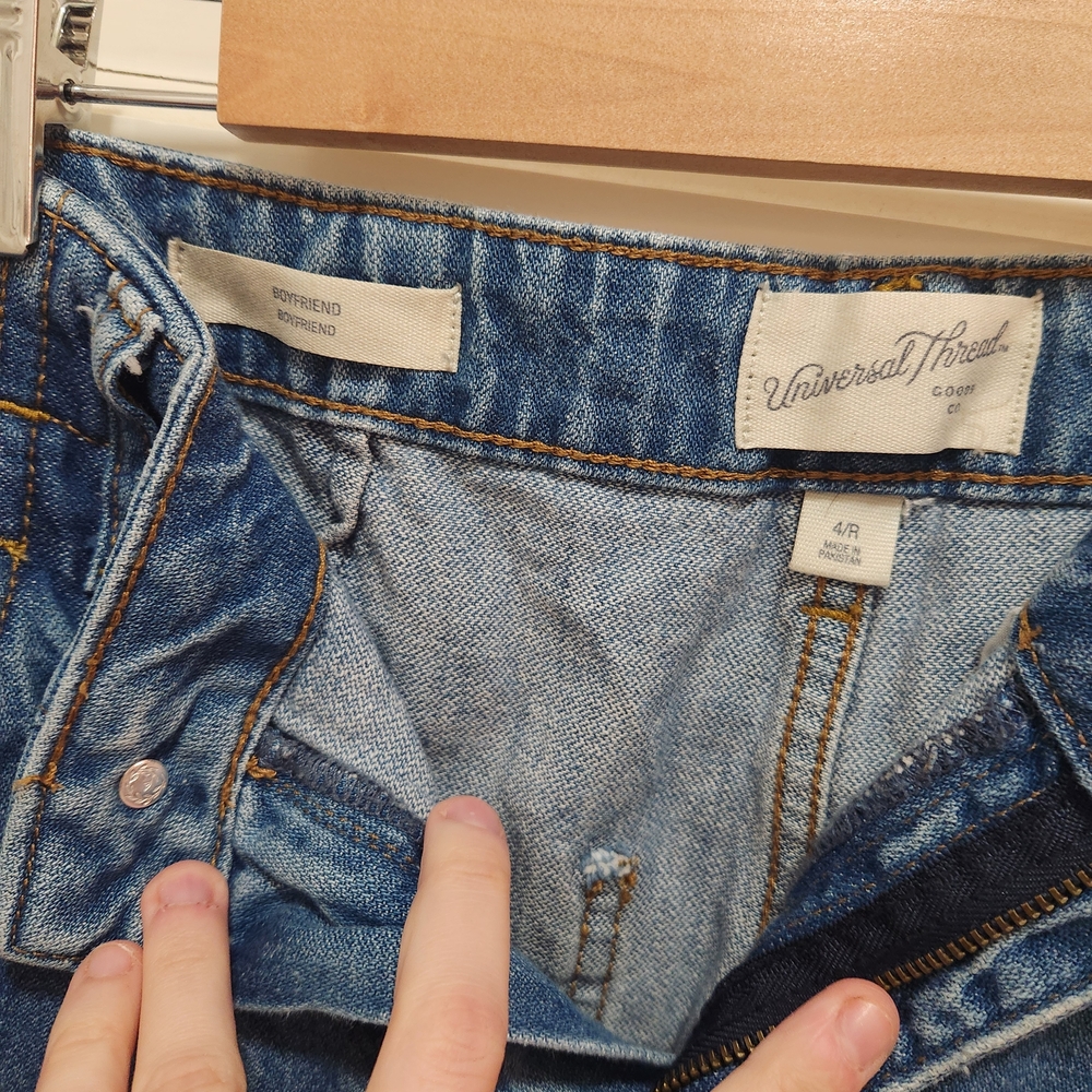 Universal Thread Indigo Denim Boyfriend Jeans - image 3